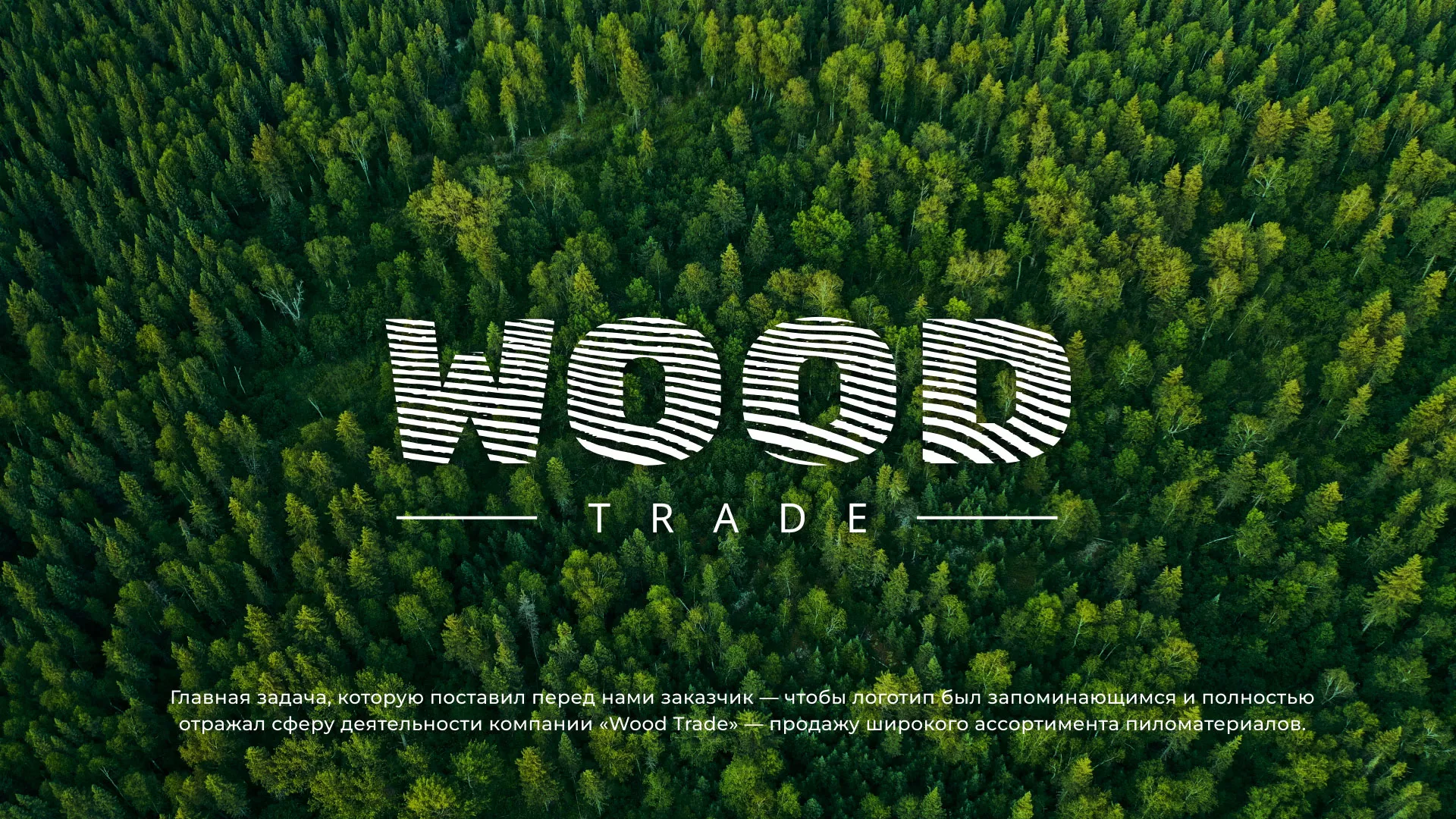Разработка логотипа для компании «Wood Trade» в Шагонаре
