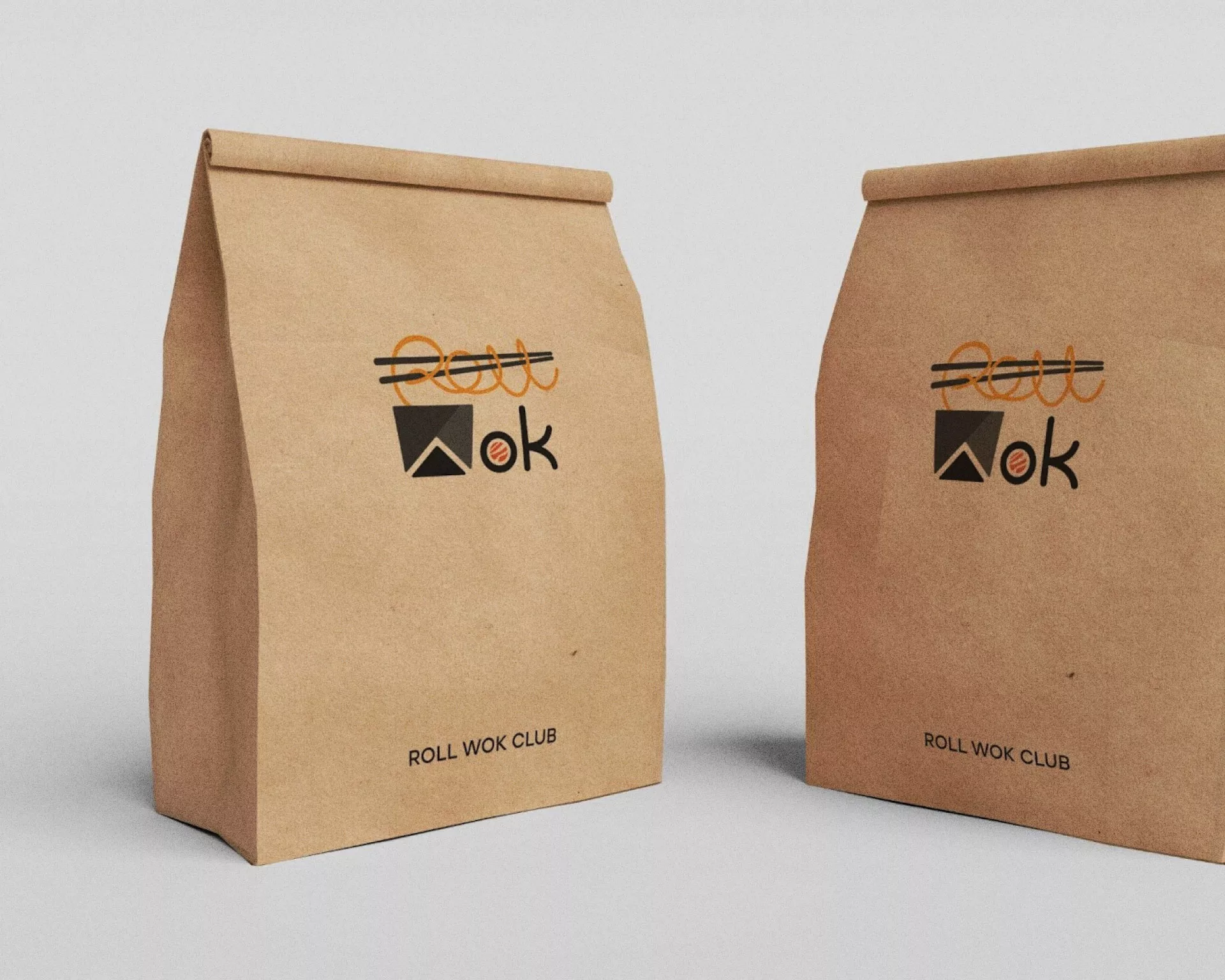 Создание дизайна упаковки суши-бара «Roll Wok Club» в Шагонаре